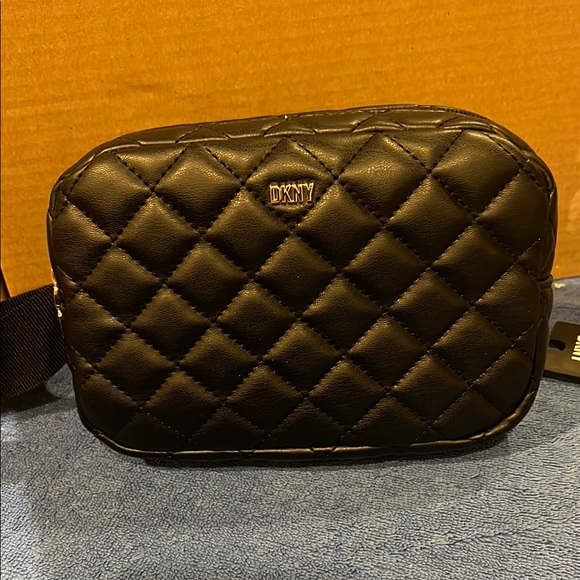 Dkny Handbags - DKNY Black Quilted Belt Bag